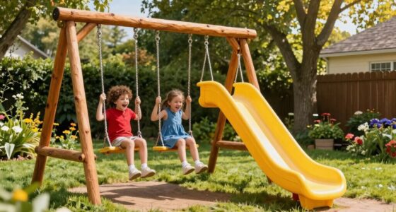 top wooden swing sets