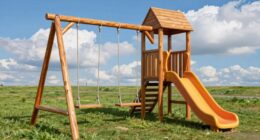 top wooden swing sets