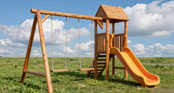 top wooden swing sets