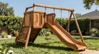 top wooden swing sets