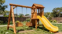 top wooden swing sets