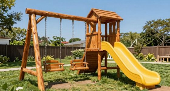 top wooden swing sets