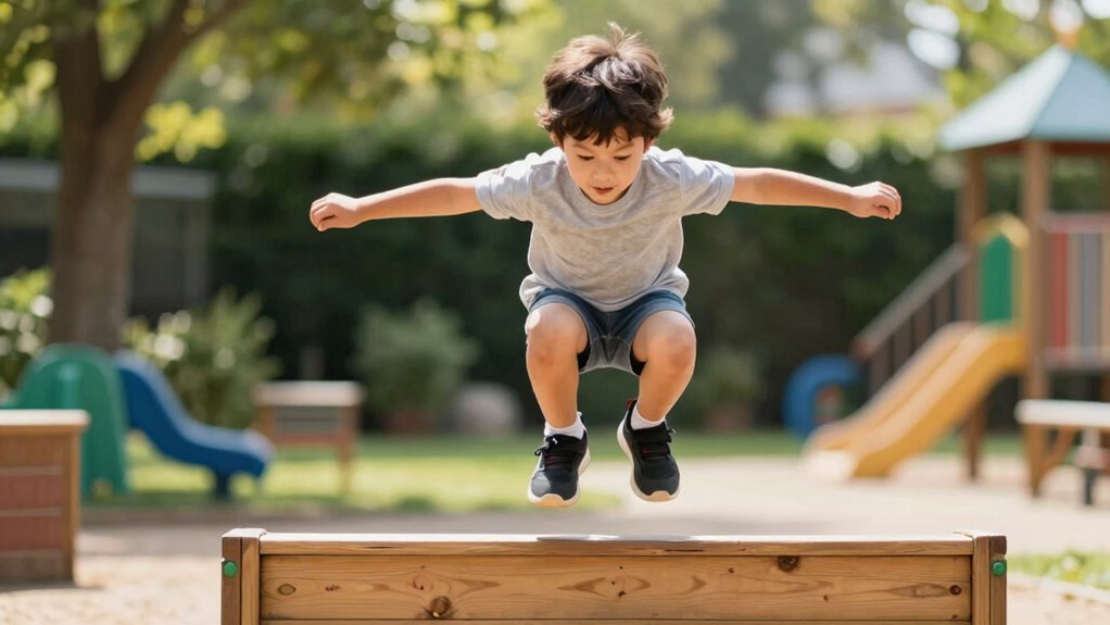 child shows advanced coordination
