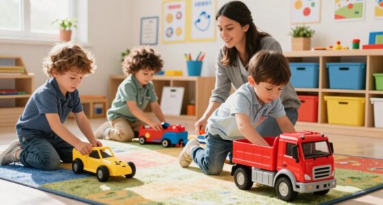 classroom tasks with wheeled toys
