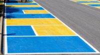 color coded parking bays