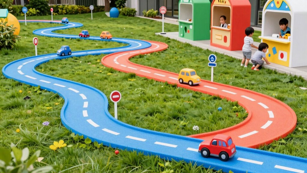 colorful road play surprises