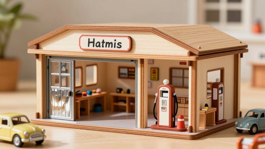 crafted play garage stations