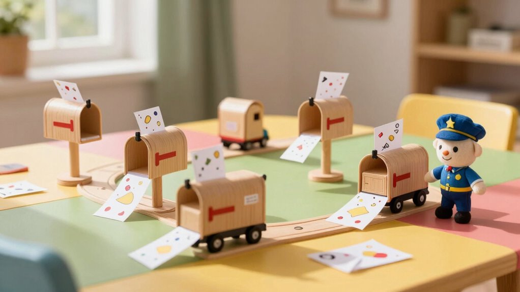 create a pretend mail route