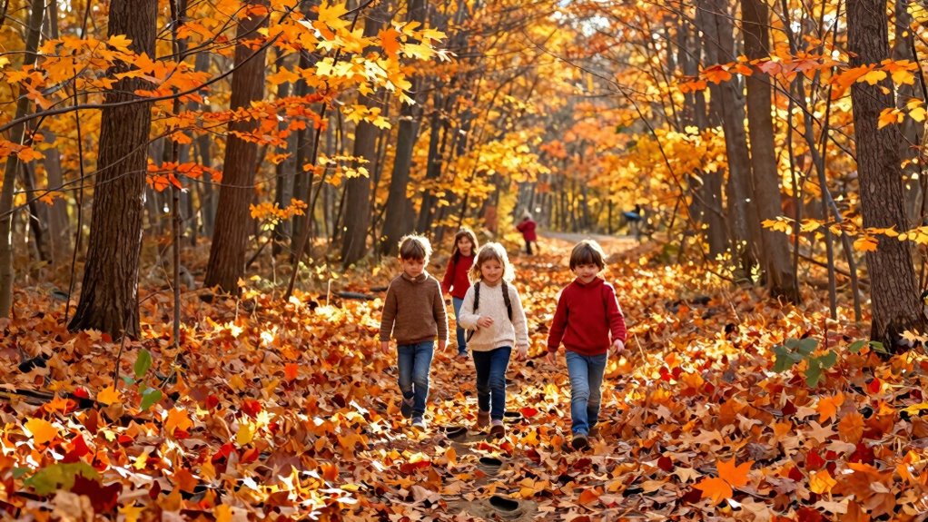 create colorful leaf adventure