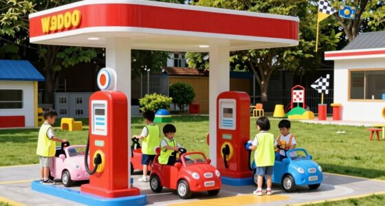 create preschool gas station