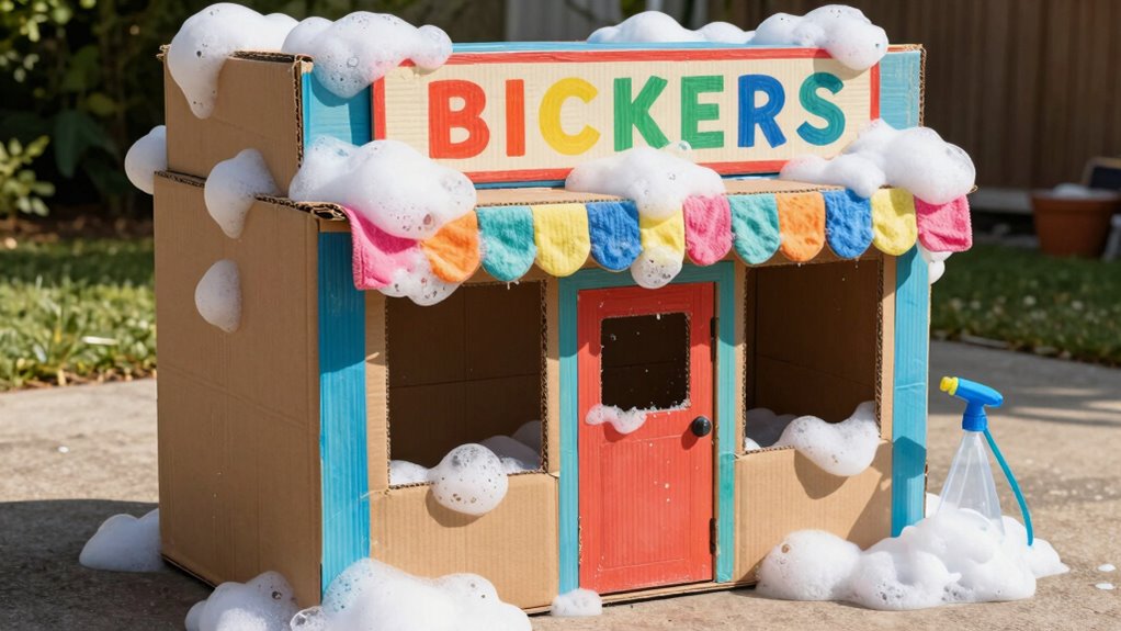 diy cardboard car wash