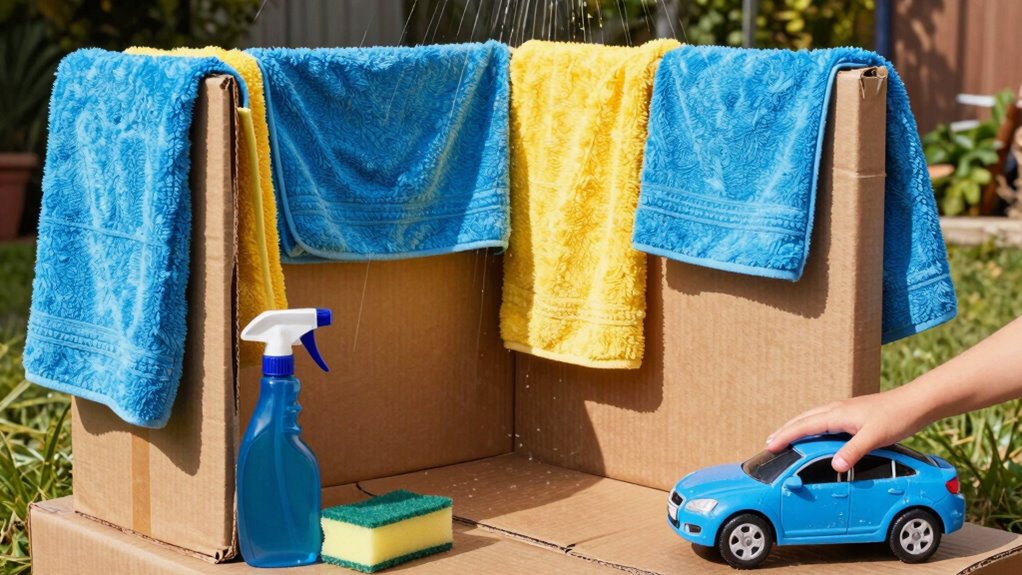 diy safe pretend car wash