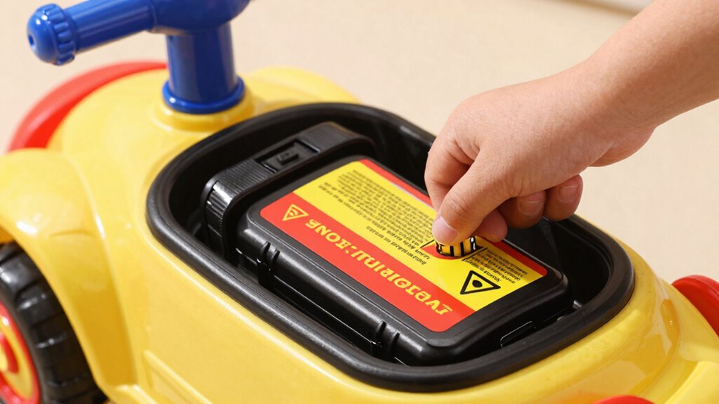 electric ride on battery safety