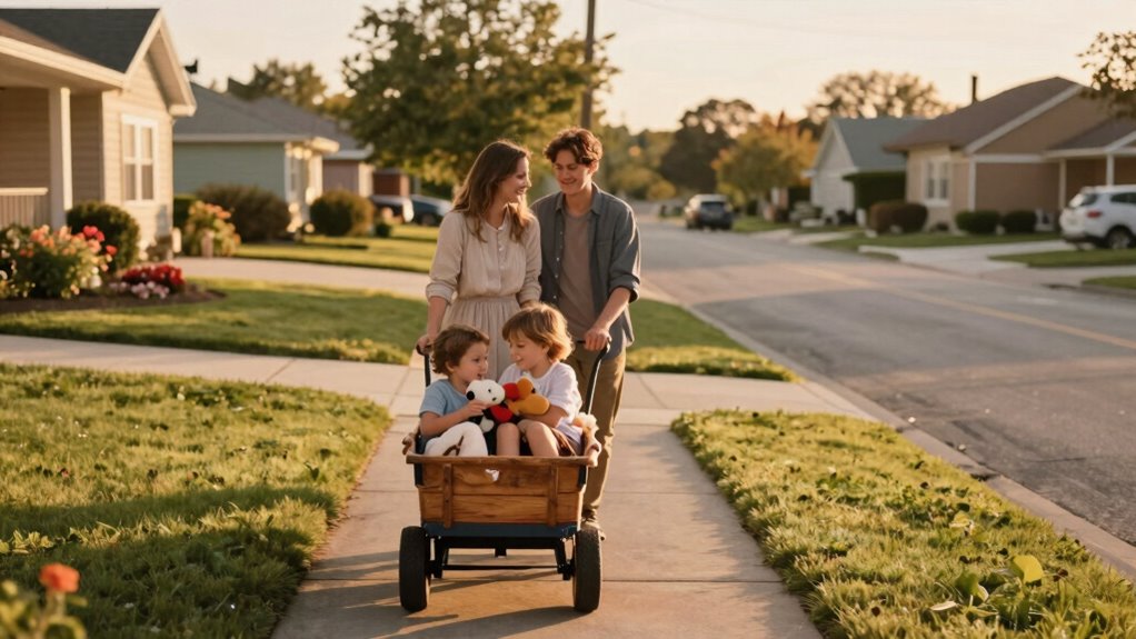 evening family walk routine