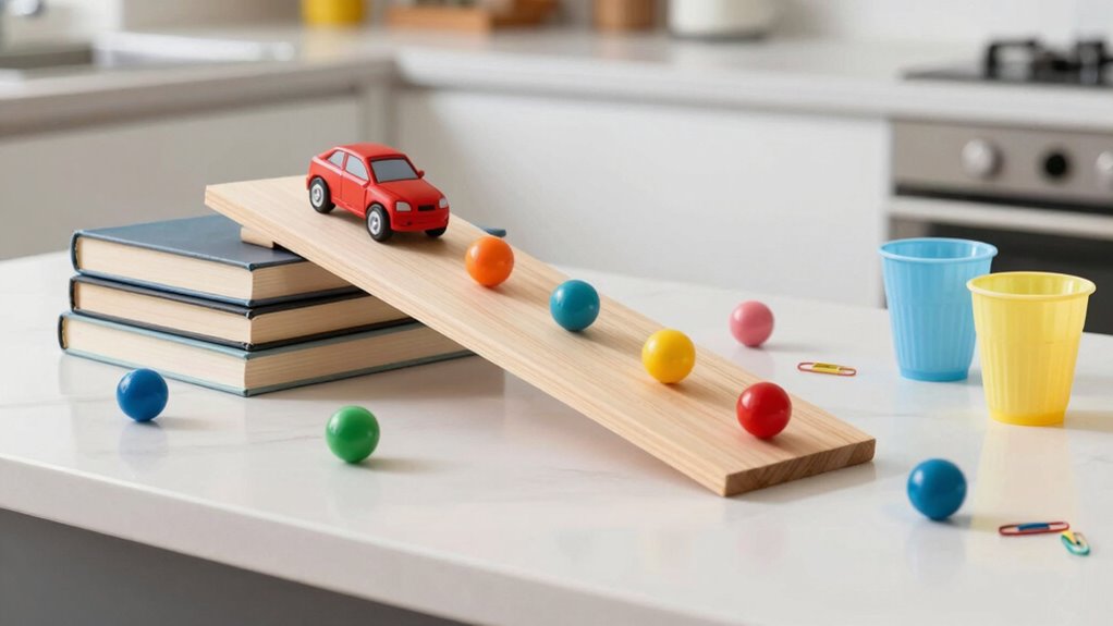exploring ramps with household items