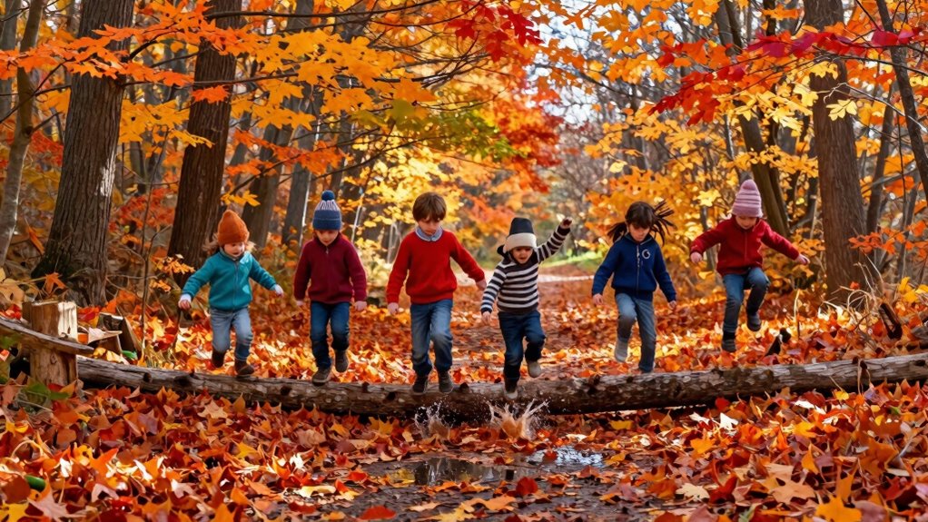 fall leaf track adventure