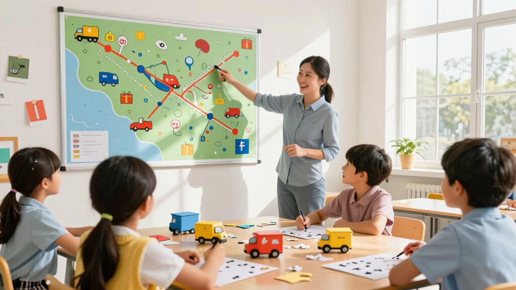 fun math delivery routes