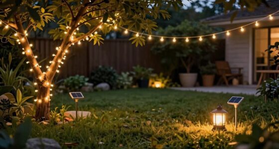 gentle evening outdoor lighting