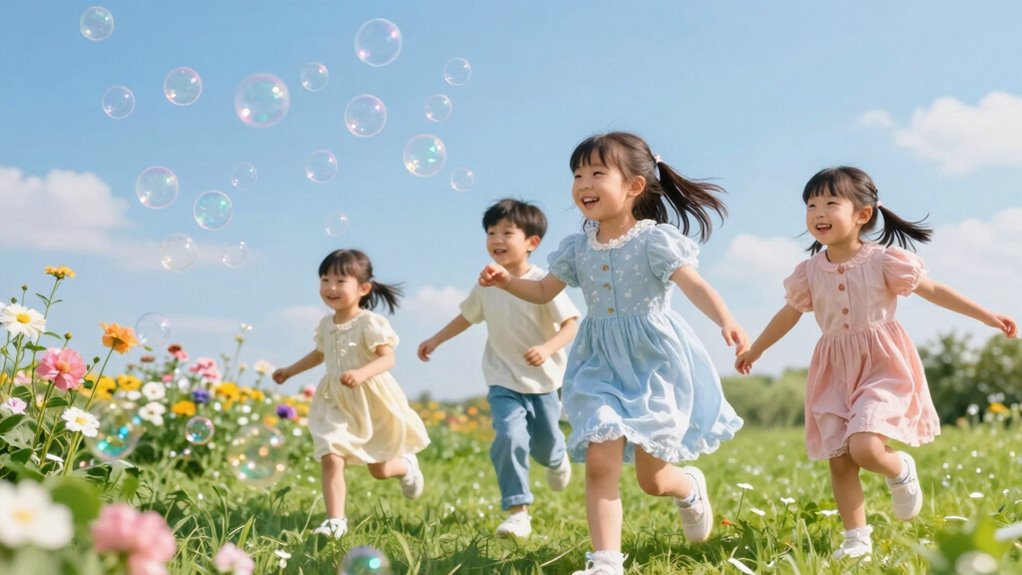 giant bubbles spark joyful adventure