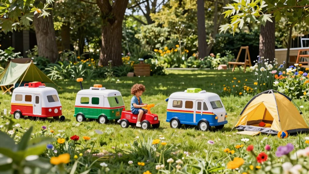 imaginative camping vehicle play