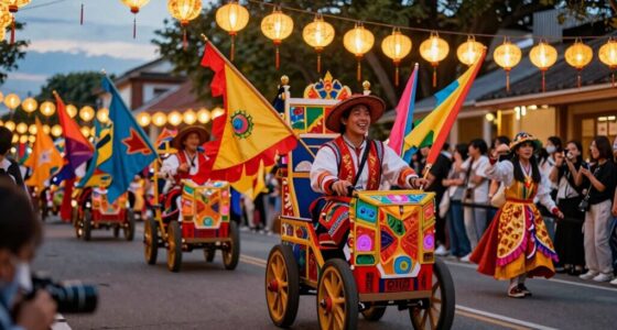 lanterns banners small wheels