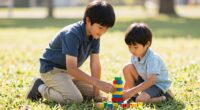 older siblings assist kindly