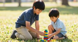 older siblings assist kindly