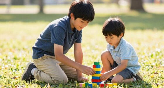 older siblings assist kindly
