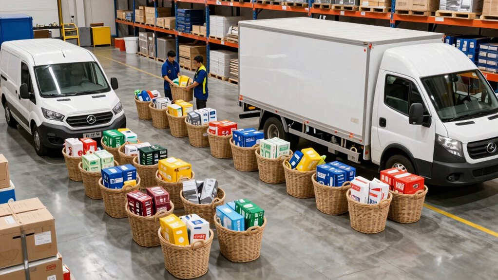 organized basket vehicle system