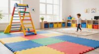 organized playroom with zones