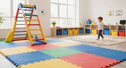 organized playroom with zones