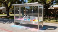 outdoor chalk cleaning station