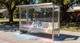 outdoor chalk cleaning station