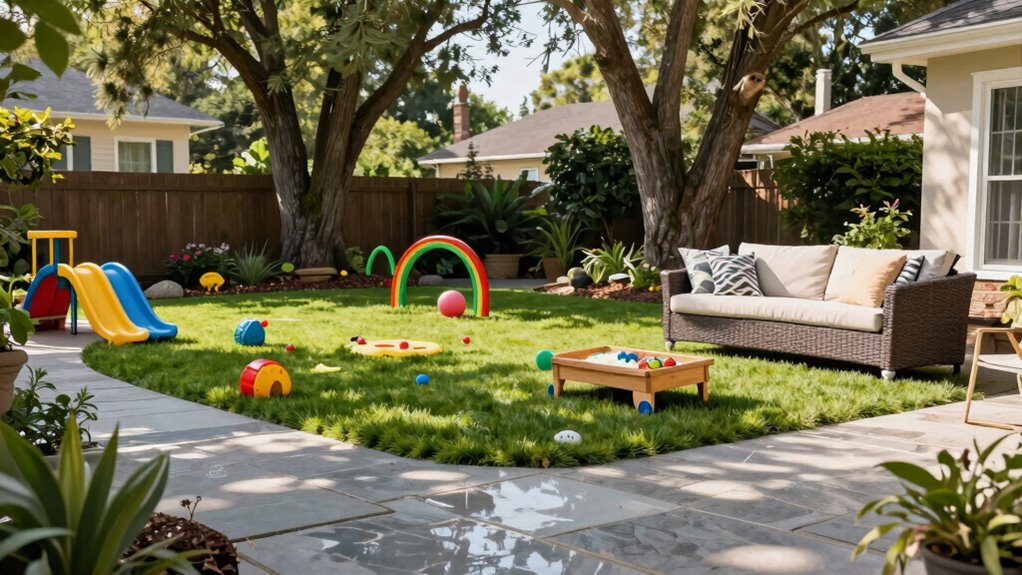outdoor space with zones