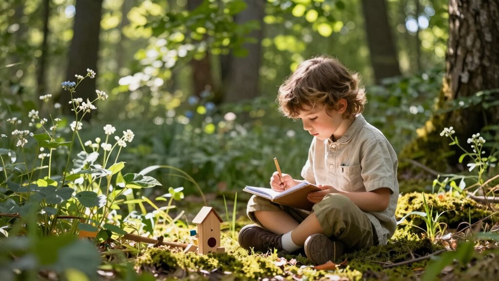 outdoor waldorf inspired quiet activities