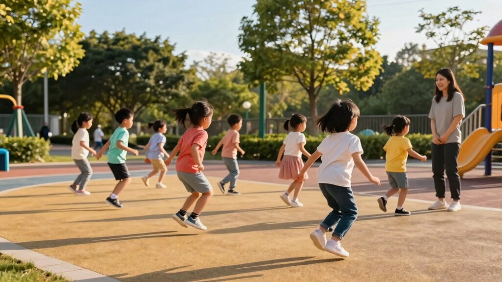 predictable rhythm improves outdoor play