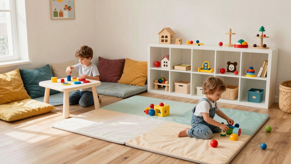safe organized adaptable play area