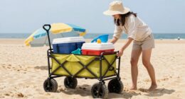 securely loading beach wagon