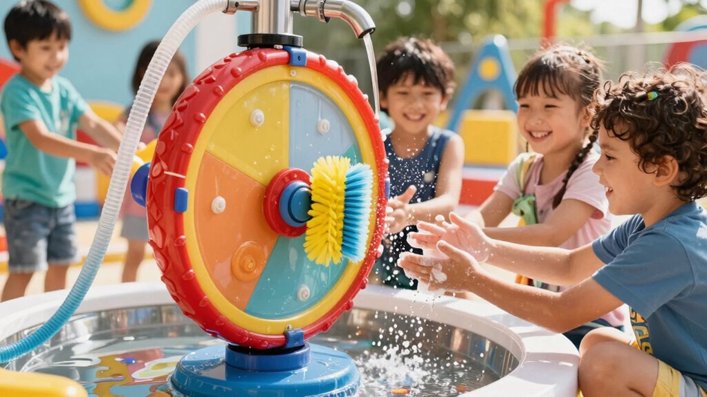 sensory cleanup wheel station