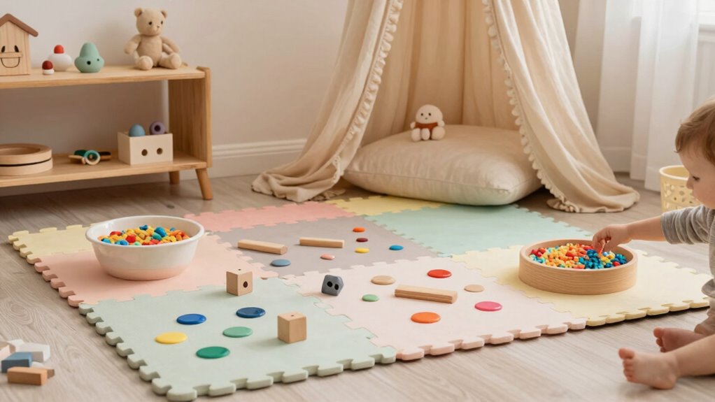 silent sensory play area
