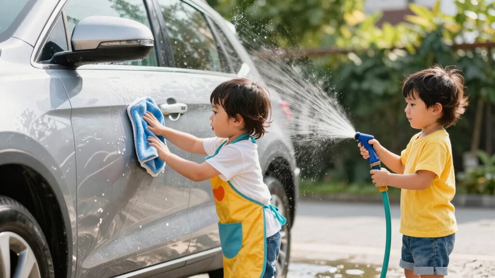 toddler car cleaning activities