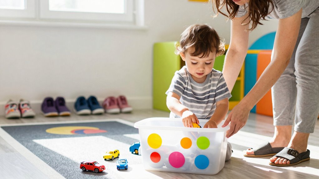 toddler parking and cleaning routines
