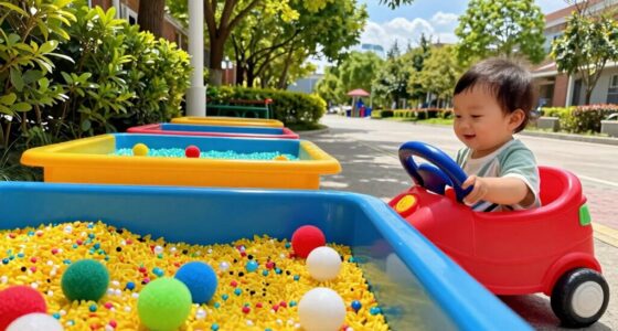 toddler vehicle sensory bins
