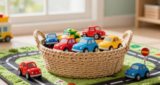 toddler vehicle story baskets