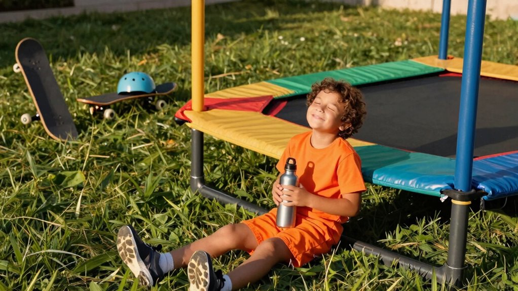trampoline cooling transition