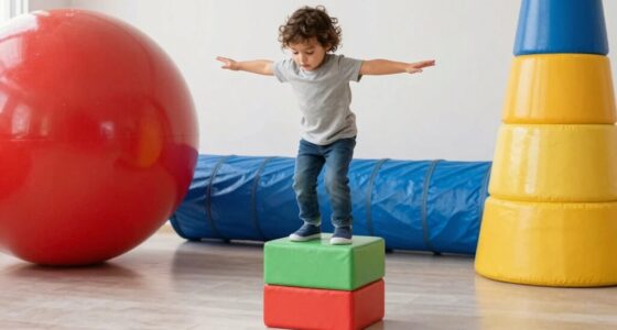 using large toys enhances body awareness