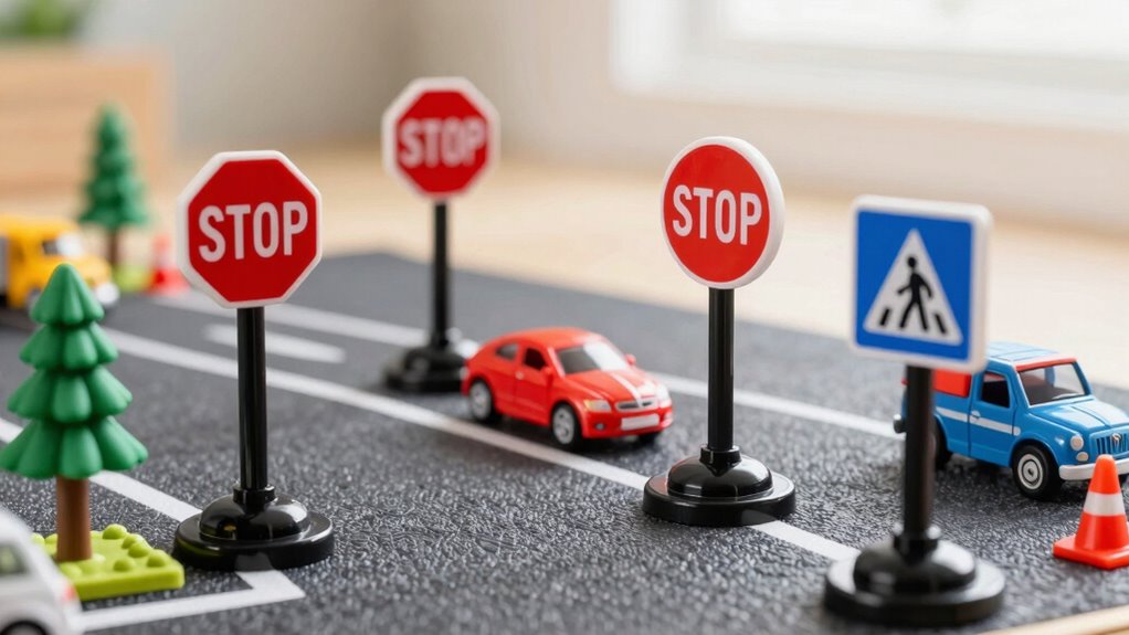 using toy signs creatively