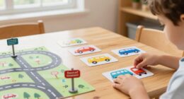 vehicle cards pretend routes