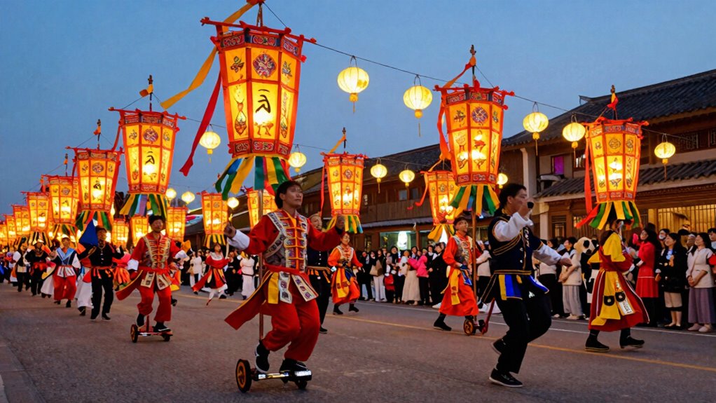 vibrant costumes lively music