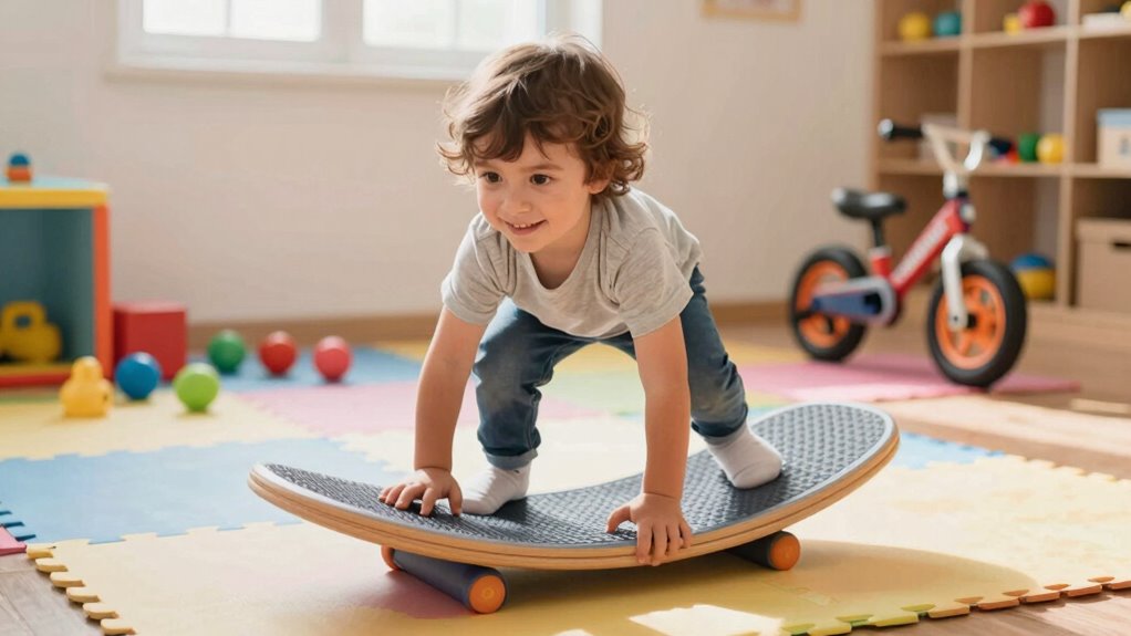 wobble boards enhance sensory balance
